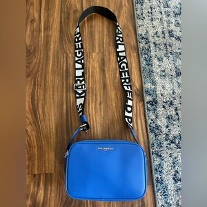 Karl Lagerfeld Vibrant Blue Shoulder Bag